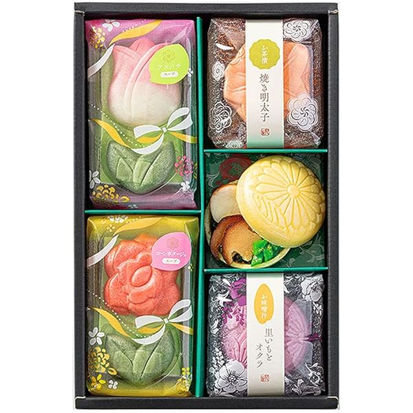 まなページ✽SokaMocka3点セット✽ Amazon.co.jp: Flower Bowl Monaka Assortment, Set of 6 Bags