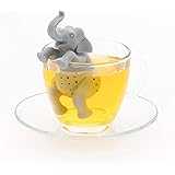 カロラータ アニマル 茶こし (アジアゾウ) シリコン 動物 ティーストレーナー [食洗機可能] ティーインフューザー 約3.8×10×4.2cm