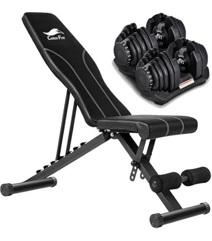 Amazon | トレーニングベンチ ダンベルベンチ フラットベンチ ダンベル