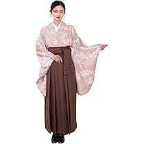 Amazon | [KYOETSU] [キョウエツ] 袴セット 二尺袖着物 無地袴 卒業式