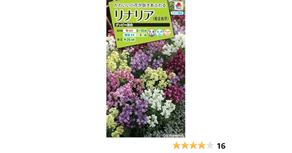 Amazon タキイ種苗 リナリアグッピー混合 内容量 0 05ml Fln119ebf 花