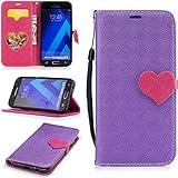 Aireratze(TM) Samsung Galaxy A5 2017 ケース　PU　手帳型　携帯電話用 [USBケーブルは無料です]　カバー カード収納ポケット付き　マグネット式　ストラップ付き　