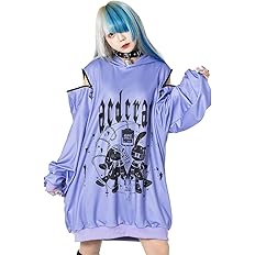 Amazon Co Jp エーシーディーシーラグ ムーンバニードールズ パーカー 長袖 Acdc Rag 原宿系 ファッション レディース メンズ パンク ロック Purple ファッション