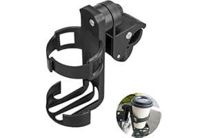 DFsucces ドリンクホルダー カップホルダー 1個セット 自転車カップホルダー 簡単取付 360度回転 角度調整 車椅子 ベビーカー/バイク/自転車用ボトルホルダー (B)