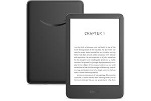Amazon Kindle 16GB (newest gen) - Lightest and most compact Kindle, with glare-free display, faster page turns, adjustable front light, and long battery life - Black