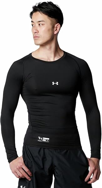 UNDER ARMOUR(アンダーアーマー) ベースレイヤーUAヒートギアアーマー コンプレッション ロングスリーブ クルーメンズ - 1