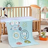 Baby Shawl Pram Crib Swaddle Infant Newborn Wrap Blanket Sleeping Bag Blue by COFFLED