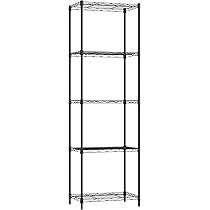 Amazon｜IZEUK スチールラック 5段 固定メッシュ棚 収納棚 防錆加工