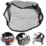 amzmonnsuta 軽量 ベビーカー バッグ 黒 ネット バッグ バギー 収納 赤ちゃん 多機能 乳母車 出産祝い 人気 取り付け