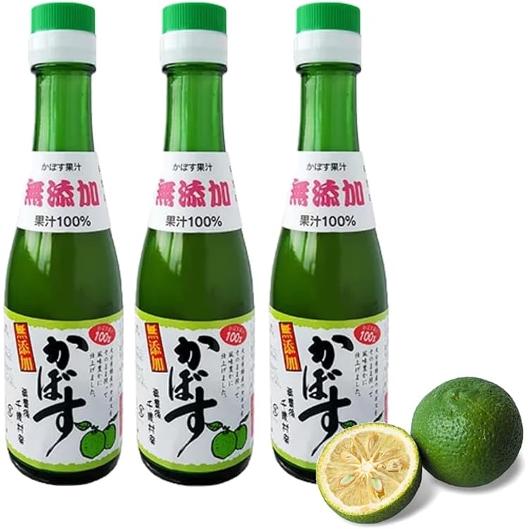 Amazon | 大分千歳村 無添加かぼす果汁100% 200ml×2本 生産量日本一