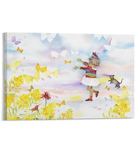 Amazon.co.jp: 色紙絵 少女絵 子ども絵【いわさきちひろの世界】額装品