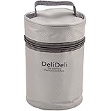 パール金属 スープ ジャー 400ml 用 バッグ グレー フード マグ デリデリ HB-1736