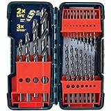 Black Oxide Drill Bit Set (21-Piece) [並行輸入品]