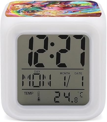 Amazon.co.jp: 星のカービィ 目覚まし時計,目覚まし時計 LEDカラフルな