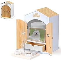 ペット仏壇　小さい仏壇　お庭付き　犬猫うさぎ他仏壇　お手元供養　骨壷収納 楽天市場】ペット用 おすわり骨壷 ミニ骨壷 わんちゃん ねこ