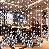 [クリスタルガラスビーズ]カーテン高級リビングルームベッドルームウィンドウドアウェディングの装飾