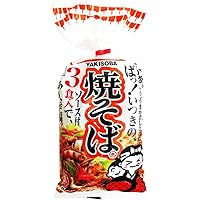 五木食品 3食入塩焼そば 477g
3袋 Amazon.co.jp: 五木食品 3食入塩焼そば 477g×6個(常温保存商品