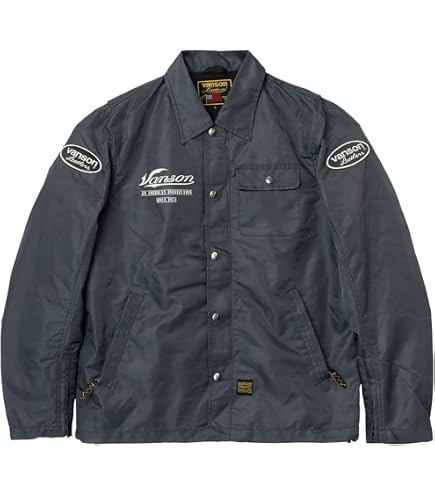 Amazon | VANSON(バンソン) ナイロンジャケット レッド 3XL VS15111W