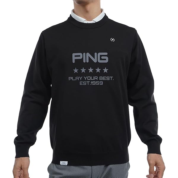 美品Ping メンズ クルーネックニット621-4270001 美品Ping メンズ