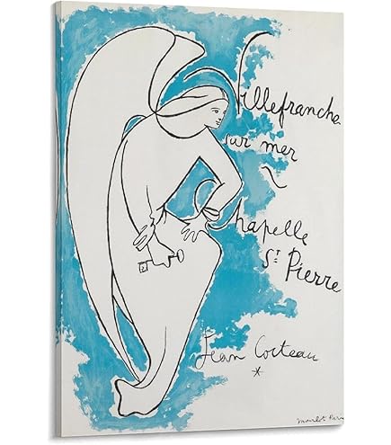 Amazon.co.jp: ジャン・コクトー 絵画アートvillefranche Sur