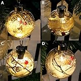 OSHIDE イルミネーション 飾りライト 1個入り 電池式 LEDライト ボールLED 可愛い クリスマス飾り 灯りインテリア ホームパーティー クリスマス イベント 結婚式 室内 屋外用 誕生日に