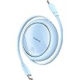 "VGP 2025 Award" Baseus Charging Cable, Retractable USB-C Cable, Fast Charging, 100W, 5A, PD Compatible, Tangle-Free, Compact, Compatible with iPhone 16/15, Galaxy iPad Pro, MacBook Pro, Free2Draw 3.3