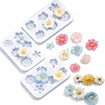 Amazon.co.jp: 【Ever garden】 花 18種類 レジン シリコンモールド