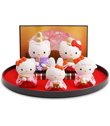 ハローキティ 雛人形⑤ フィギュアセット Amazon.co.jp: 瀬戸焼 ハローキティ 雛飾り セット 05-K301 : おもちゃ