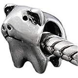 Bolenvi Guinea Pig Pet 925 Sterling Silver Charm Bead for Pandora & Similar Charm Bracelets or Necklaces