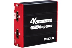 TreasLin HDMI キャプチャーボード USBゲームキャプチャー ビデオキャプチャー 軽量小型 USB対応 Windows, Linux, MAC対応 電源不要 PS4、XboxやSwitch用 YouTube/Twitchなどにゲーム録画 