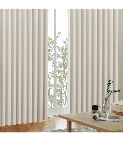 Amazon｜カーテンくれない 1級 遮光カーテン「K-wave-D-plain」 日本製