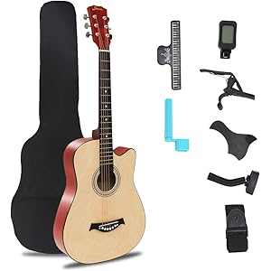 ギター アコースティックギター アコギ 20点セット アコギ 初心者セット あこぎ アコギギター 初心者入門 ナチュラル