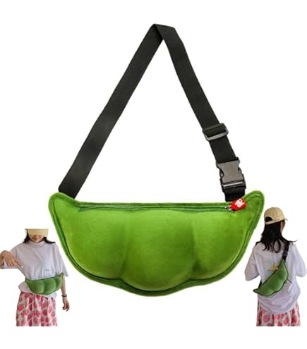 Amazon.co.jp: クロスボディバッグ 3D エンドウ豆の形 面白い