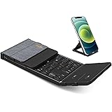 【2023年業界新登場 ワイヤレス キーボード】Ewin Bluetooth 折り畳み フルサイズ タッチパッド搭載 3つデバイス同時切替可能 Type-C充電式 Windows/Mac/iOS/Android対応 iPad パソコン タブレット ス