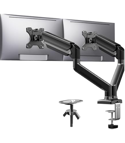 Amazon.co.jp: ETHU PCデュアルモニターアーム 液晶ディスプレイアーム