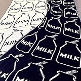 Hacookies,Black and White Yummy Milk Bottle Cashmere Fleece Toddlers Crib Bedding Swaddle Blankets W