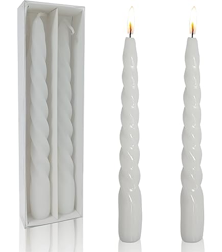 Amazon.co.jp: 8.8 インチ手作りテーパーキャンドル らせん状の