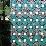 Qualsen　窓用フィルム(90 x 200 Cm)　ガラスフィルム　浴室目隠しシート　断熱シート　窓ガラスフィルム95-11