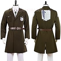 進撃の巨人 リヴァイ ハンジ コスプレ フルセット ハロウィン 高級 進撃の巨人 エレン ハンジ リヴァイ 式典兵団服 コスプレ衣装
