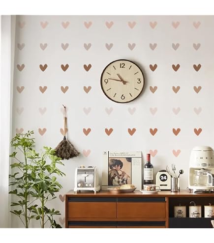 6 Sheets Small Love Pattern Wall Stickers (396 Pcs) - Removable Vinyl Decals For Nursery, Bedroom, Living Room DIY Decor - View #2