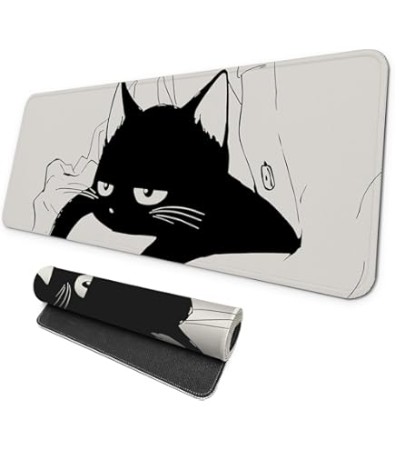 Cute Cat Mouse Pads Kawaii Anime XXL Gaming Large Mouse Pad - View #8