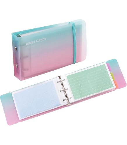 Amazon.co.jp: Oxford インデックスカードバインダー 仕切り付き 3