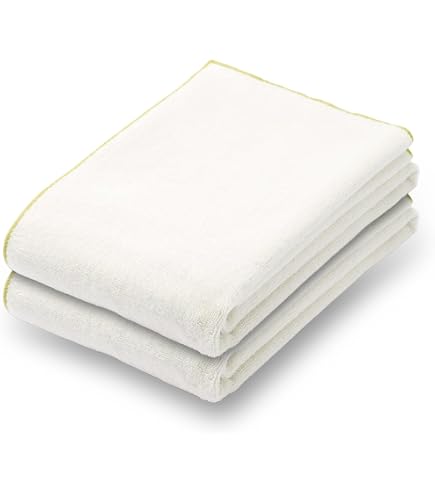 Amazon｜無印良品 縁カラー付 バスタオル・2枚組 60×120cm・ブルー