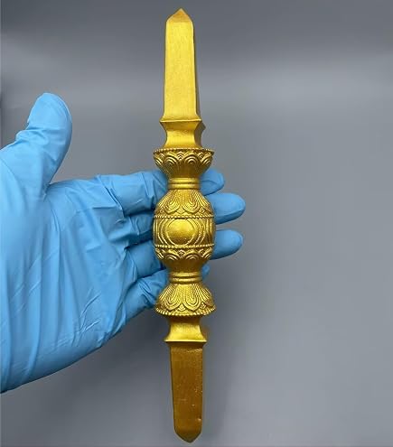 Amazon｜金剛鈴 五鈷金剛鈴 四大明王金剛鈴 大々型高さ25CM 真鍮仏具