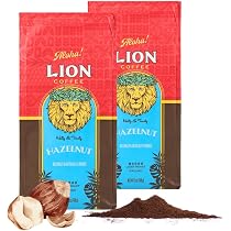 LION COFFEE バニラマカダミア コーヒー 豆(283g)✖️2袋セット Amazon | ライオンコーヒー バニラマカダミア 粉 140g×2個 フレーバー