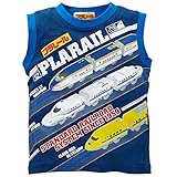 プラレールロゴプリントランクルーシャツ 【100cm・110cm・120cm】　110　ブルー