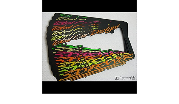 Amazon 326 Power ミツルパワー タイプi ナンバーフレーム 1個 カラー マットグリーン 封印 無し ナンバーカバー ホルダー 車 バイク