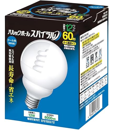 ク*ザ様 53個 パナソニック Panasonic パルックボール 60形　12 Amazon | パナソニック 60形電球形蛍光灯 パルックボール スパイラル