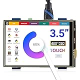 ELECROW 3.5インチ モバイルモニター Raspberry Pi用 3.5インチ モニター タッチパネルモニター LCD ディスプレイ ポータブルモニター 480*320 小型液晶モニター Raspberry Pi向け モニター １年付き