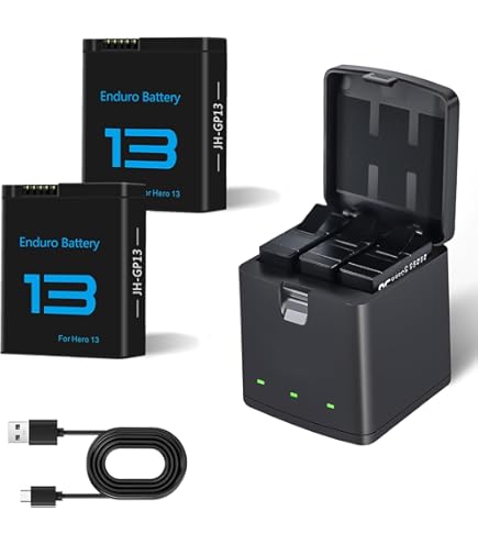 Amazon | HERO13 Blackバッテリー 充電器 For gopro13 バッテリー